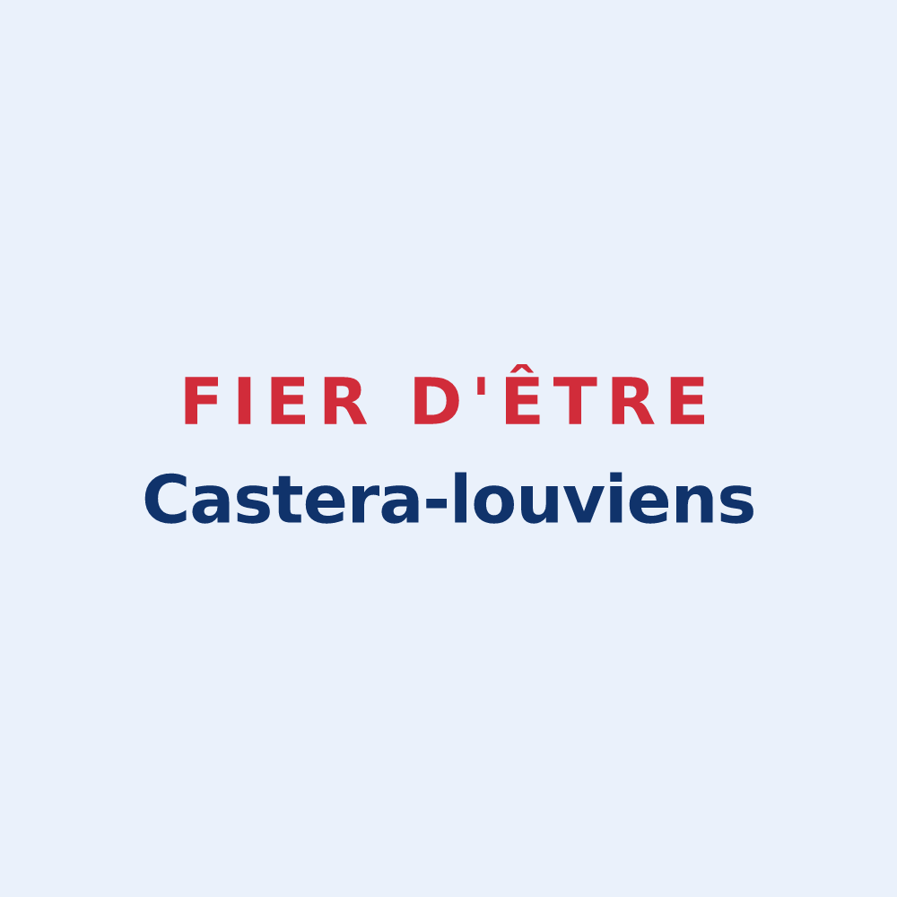 Sticker « Fier d'être Castera-louviens » — design pour Castéra-Lou