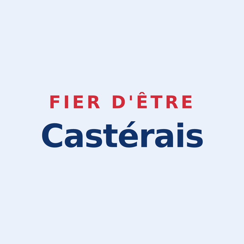 Sticker « Fier d'être Castérais » — design pour Castéra-Loubix