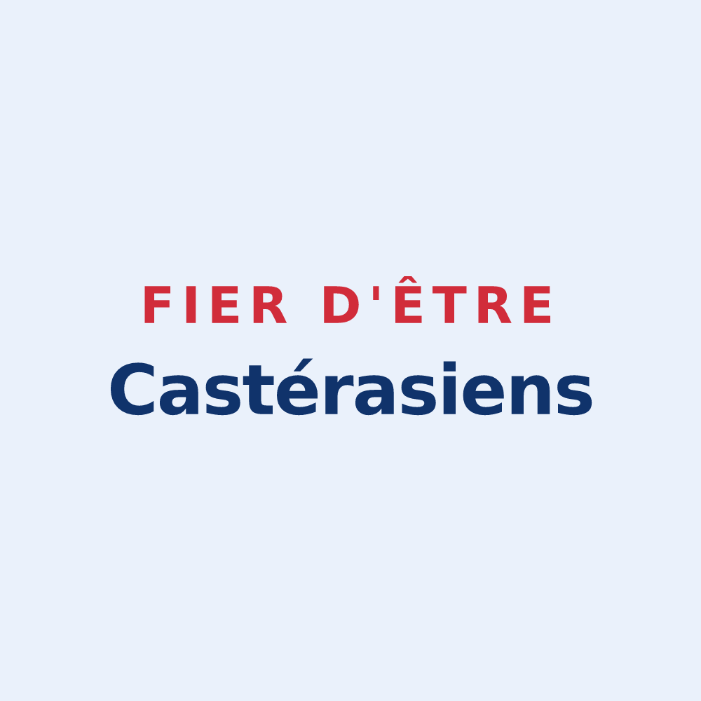 Sticker « Fier d'être Castérasiens » — design pour Castéras