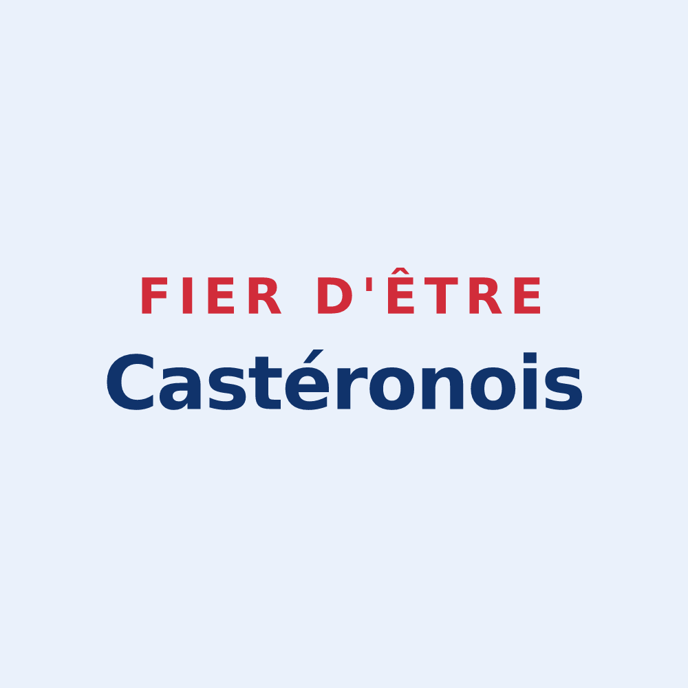 Sticker « Fier d'être Castéronois » — design pour Castéron