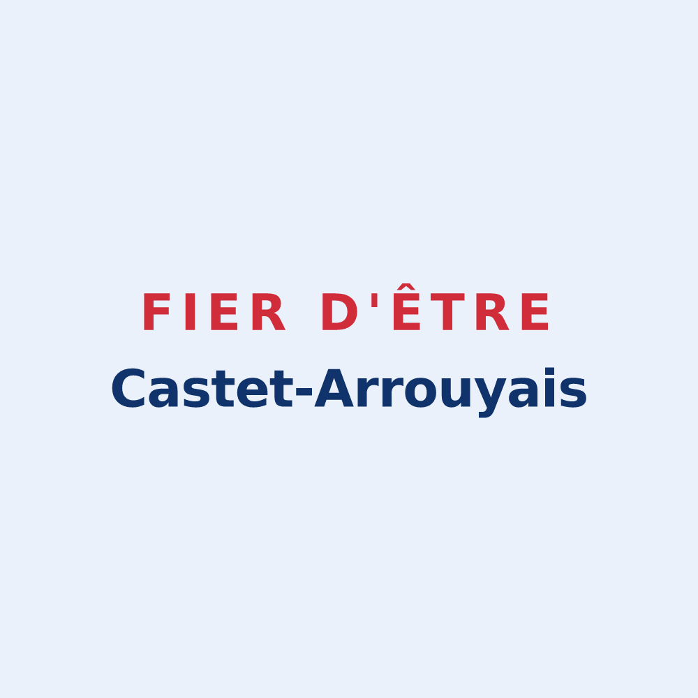 Sticker « Fier d'être Castet-Arrouyais » — design pour Castet-Arrouy