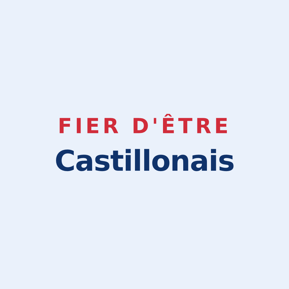 Sticker « Fier d'être Castillonais » — design pour Castillon