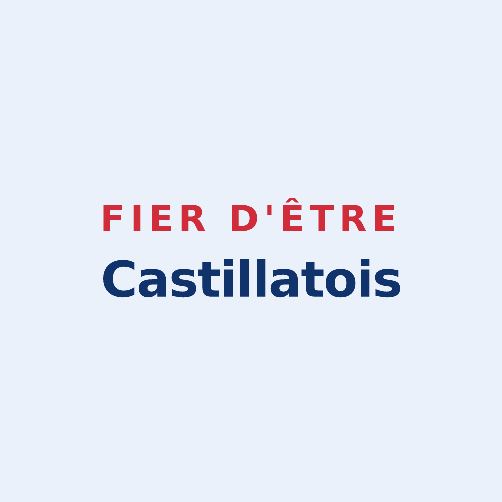 Sticker « Fier d'être Castillatois » — design pour Castillon-Debats