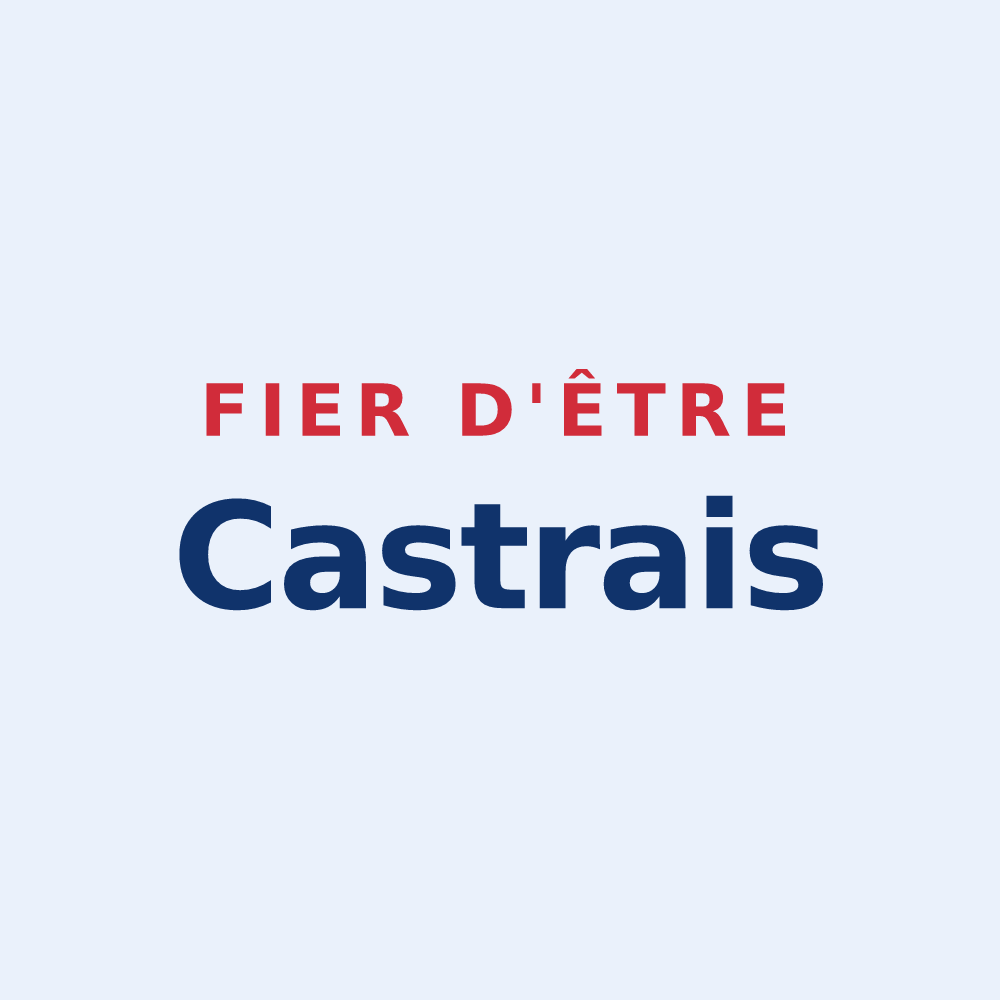 Sticker « Fier d'être Castrais » — design pour Castres-Gironde