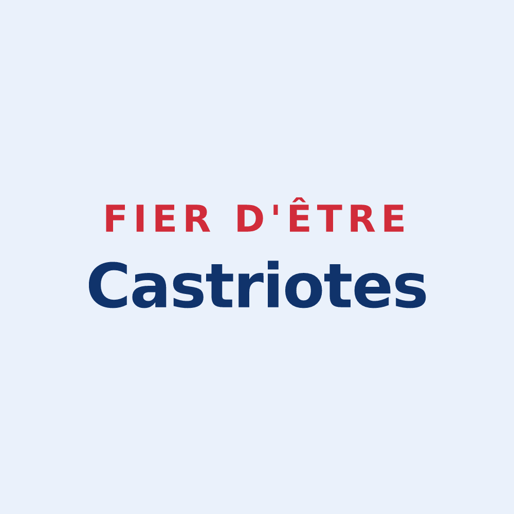Sticker « Fier d'être Castriotes » — design pour Castries