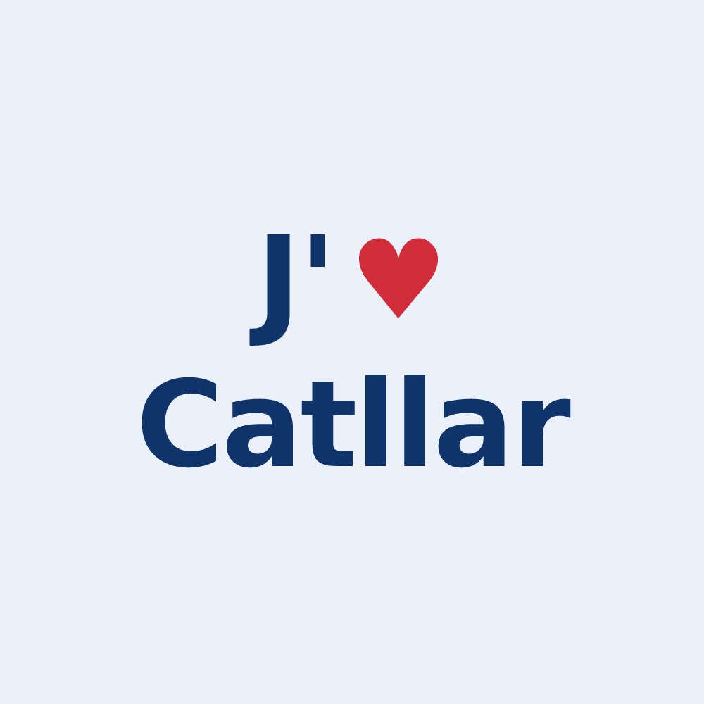 Sticker personnalisé Catllar — design J'aime Catllar
