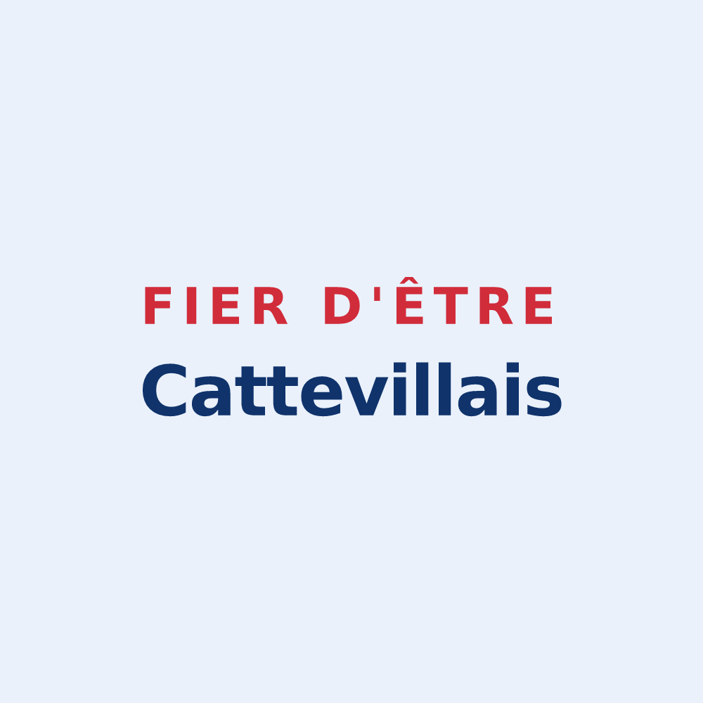 Sticker « Fier d'être Cattevillais » — design pour Catteville