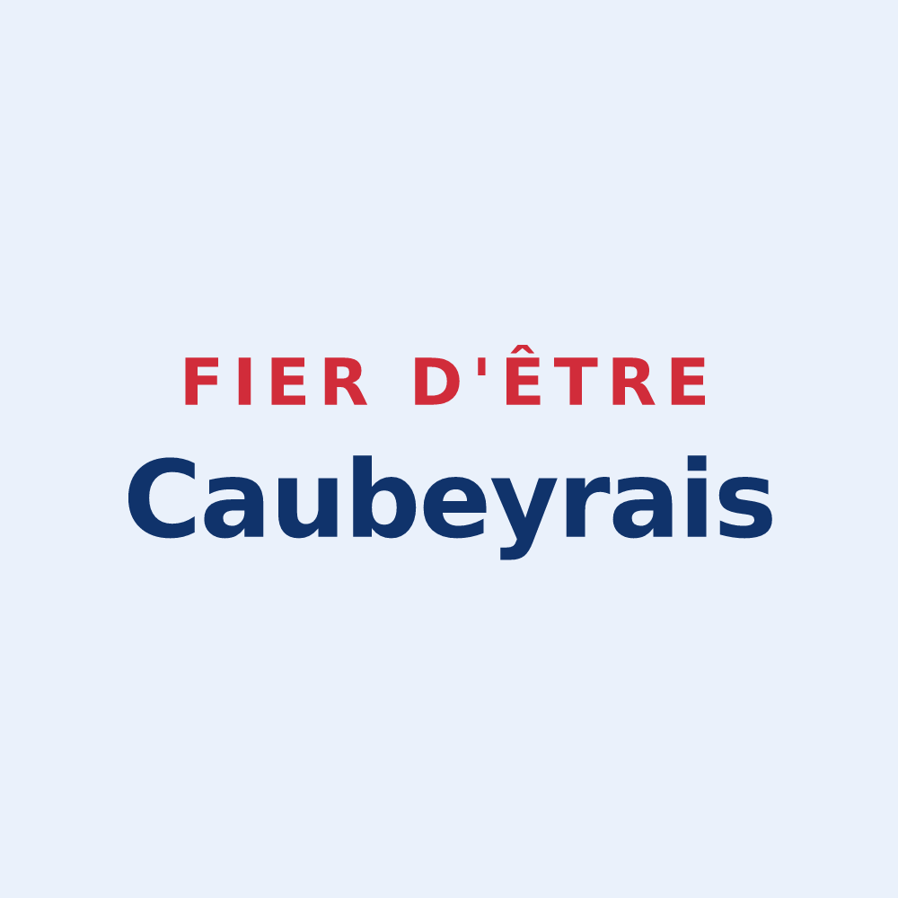 Sticker « Fier d'être Caubeyrais » — design pour Caubeyres