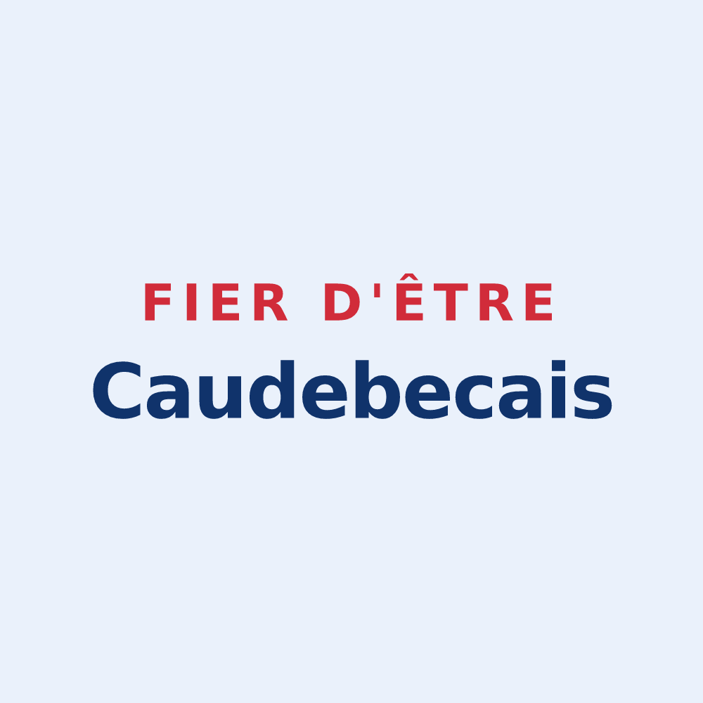 Sticker « Fier d'être Caudebecais » — design pour Caudebec-lès-Elbeuf