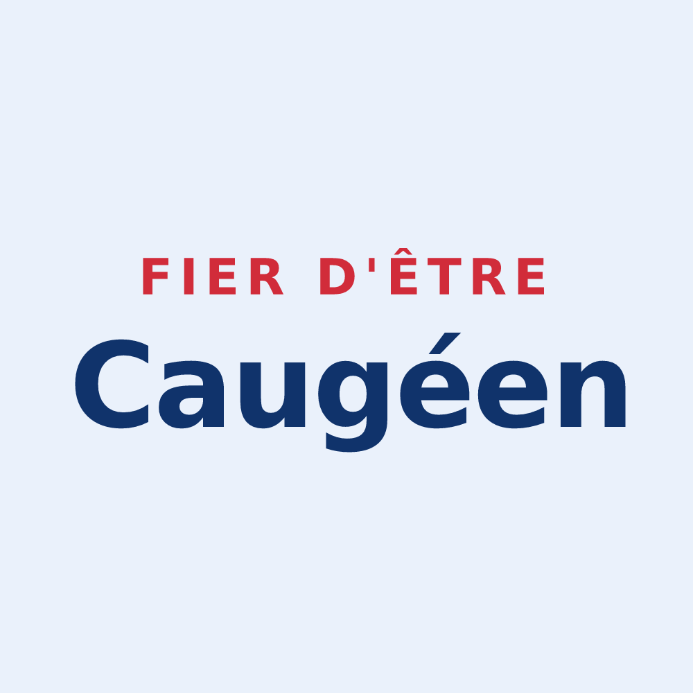 Sticker « Fier d'être Caugéen » — design pour Caugé