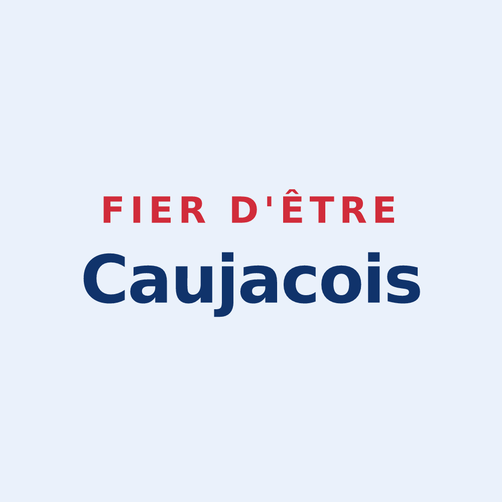 Sticker « Fier d'être Caujacois » — design pour Caujac