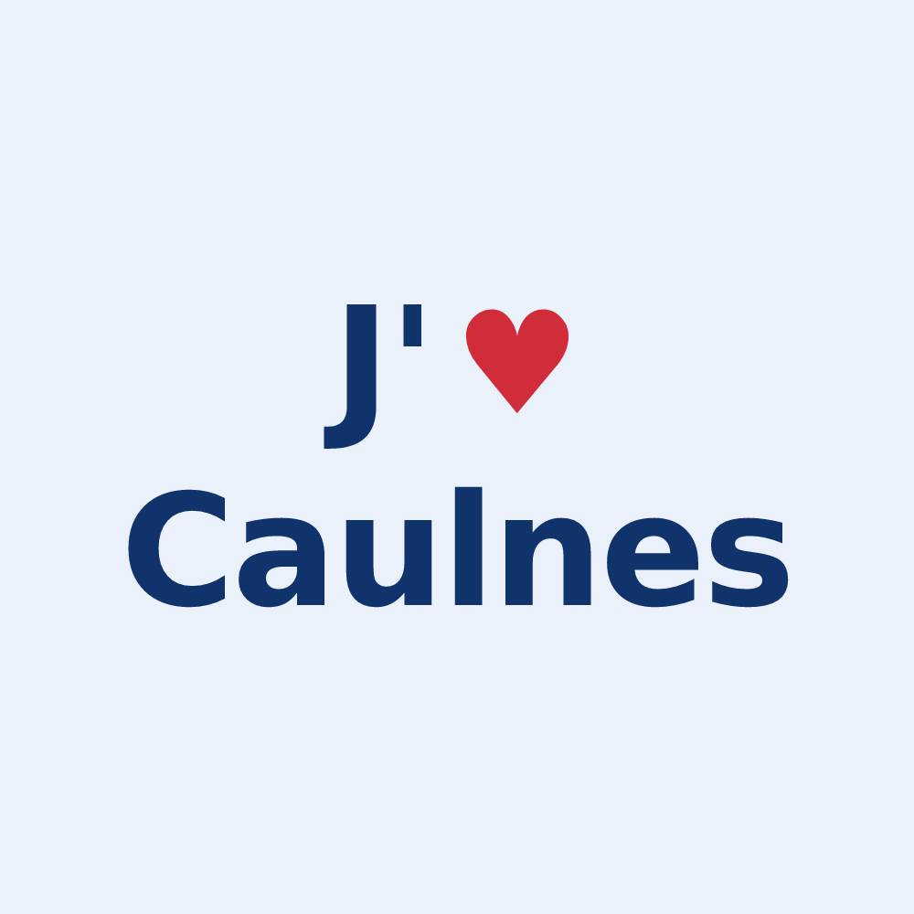 Sticker personnalisé Caulnes — design J'aime Caulnes