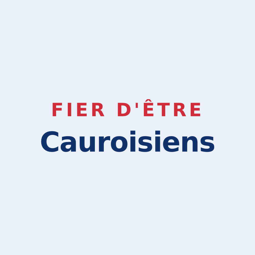 Sticker « Fier d'être Cauroisiens » — design pour Cauroir