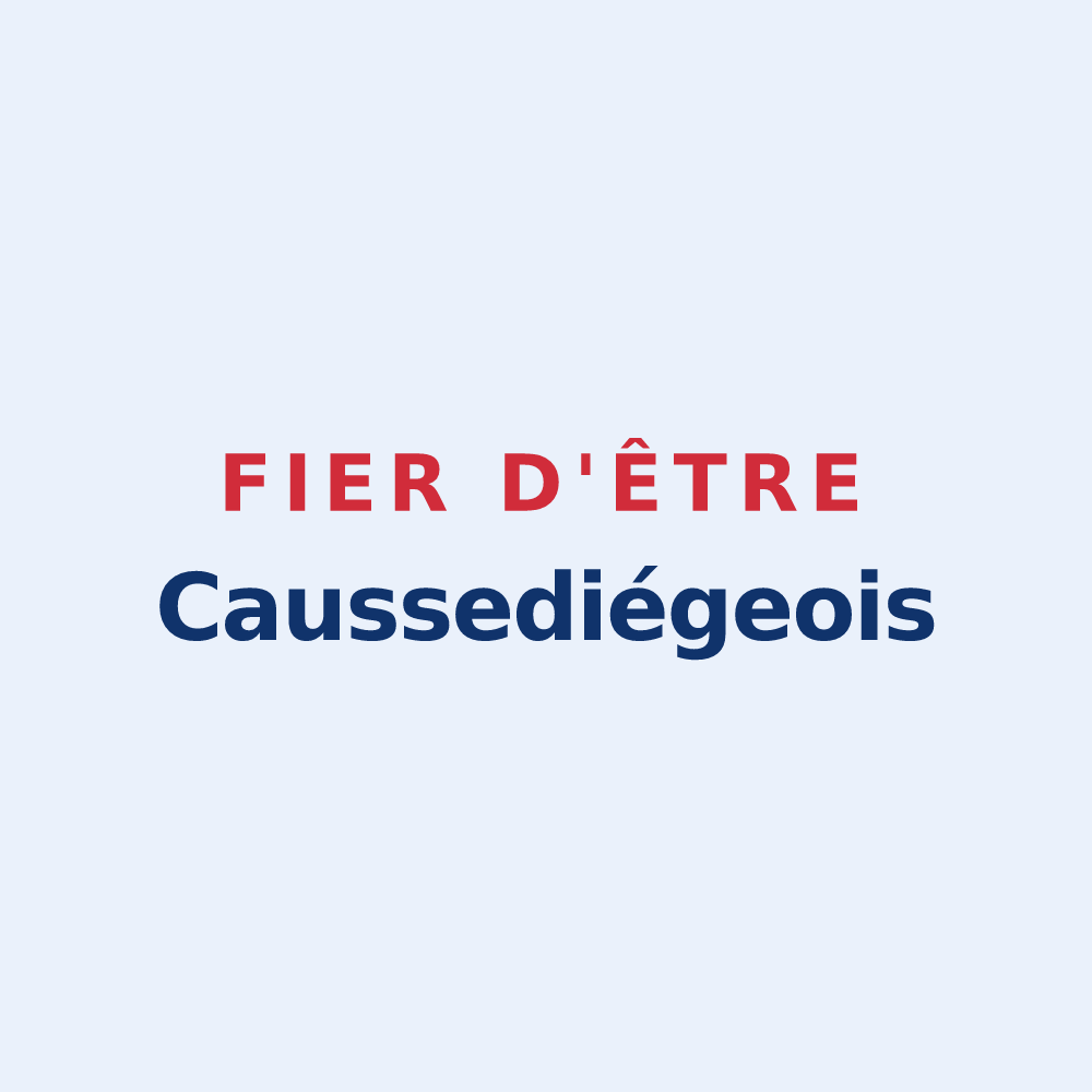 Sticker « Fier d'être Caussediégeois » — design pour Causse-et-Diège
