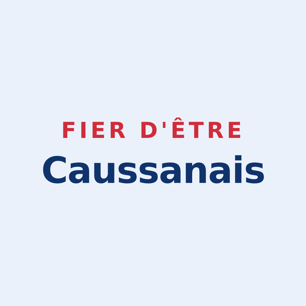 Sticker « Fier d'être Caussanais » — design pour Causses-et-Veyran