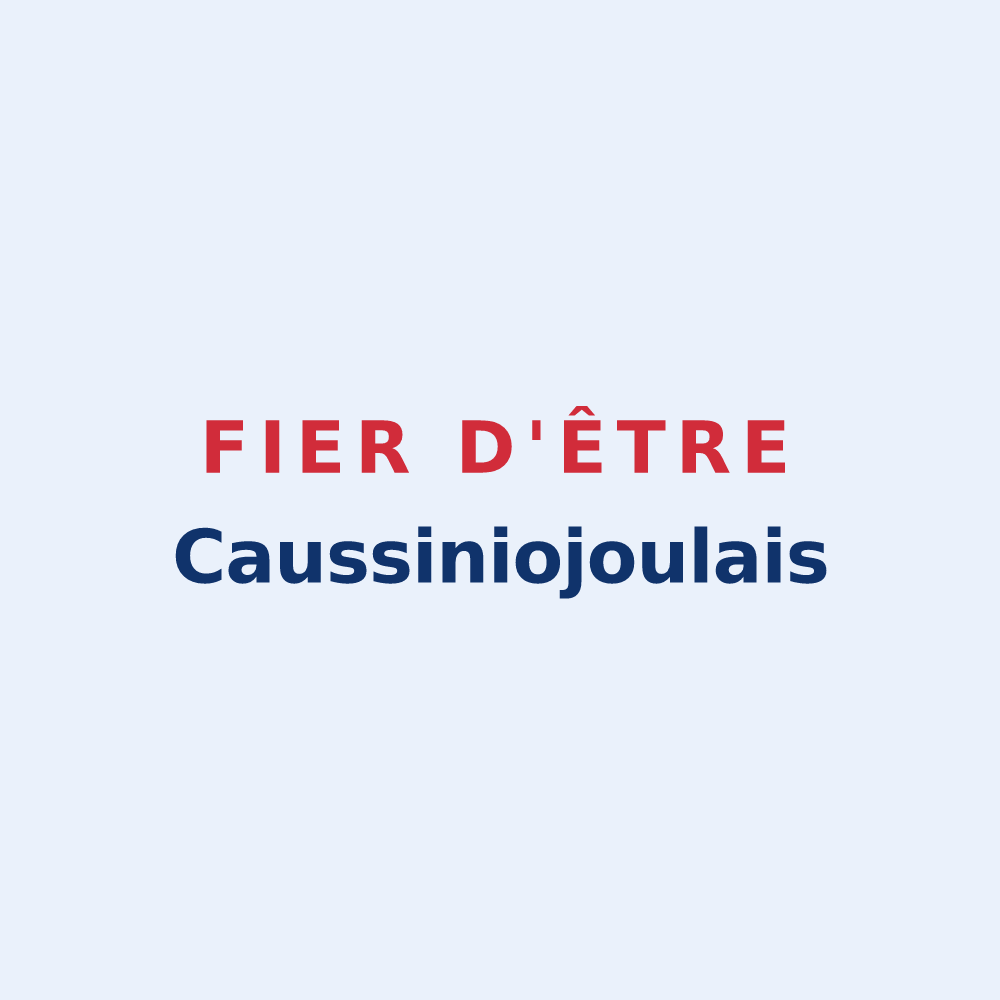 Sticker « Fier d'être Caussiniojoulais » — design pour Caussiniojouls