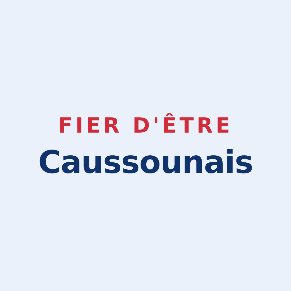 Sticker « Fier d'être Caussounais » — design pour Caussou