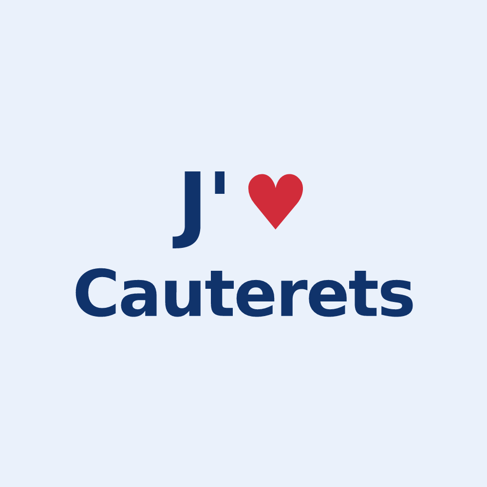 Sticker personnalisé Cauterets — design J'aime Cauterets