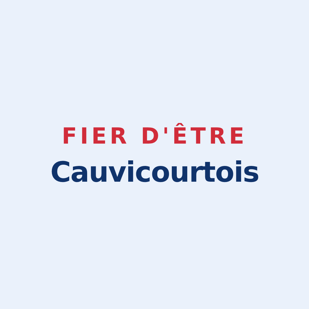 Sticker « Fier d'être Cauvicourtois » — design pour Cauvicourt
