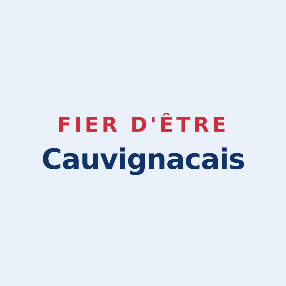 Sticker « Fier d'être Cauvignacais » — design pour Cauvignac
