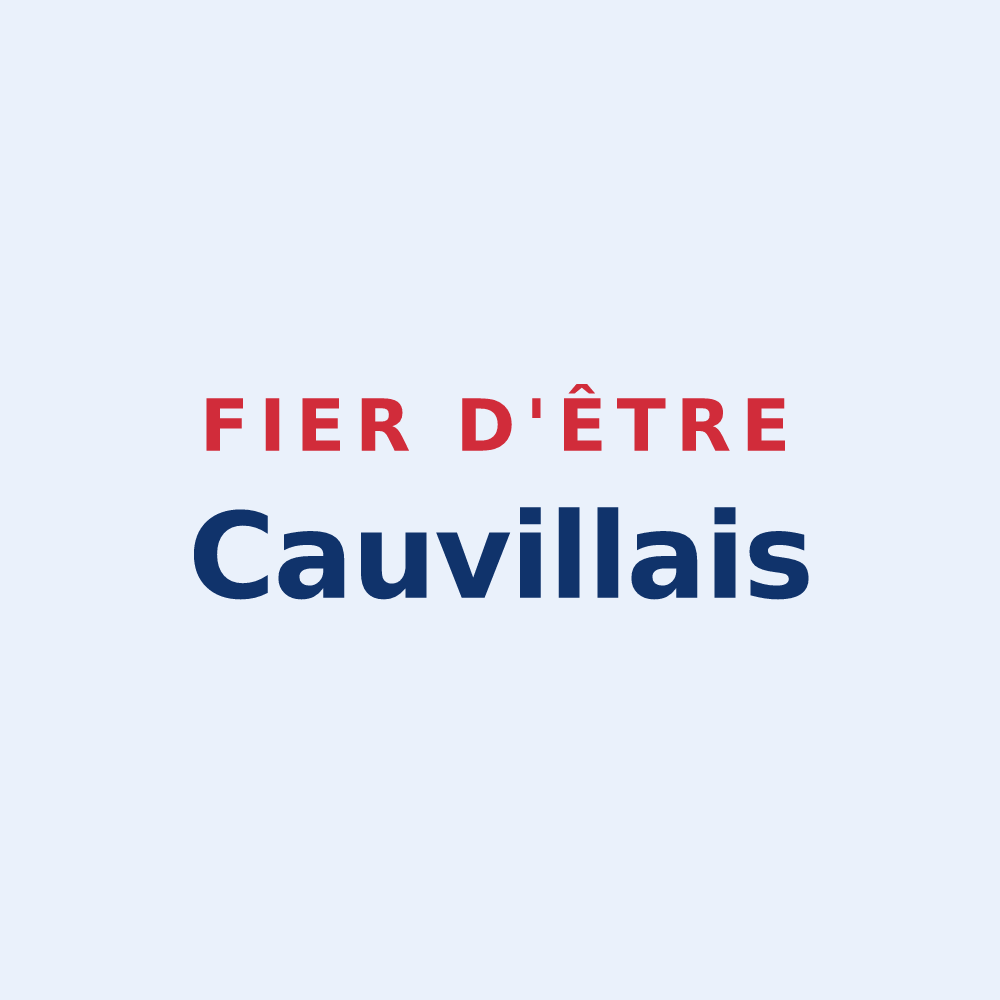 Sticker « Fier d'être Cauvillais » — design pour Cauville-sur-Mer