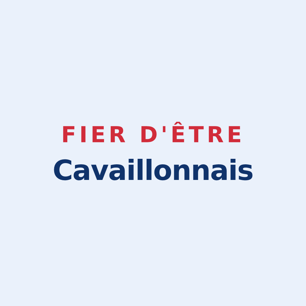 Sticker « Fier d'être Cavaillonnais » — design pour Cavaillon