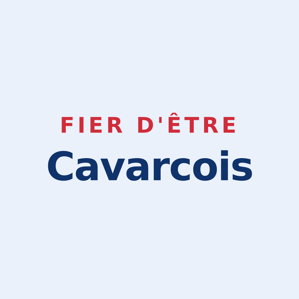 Sticker « Fier d'être Cavarcois » — design pour Cavarc