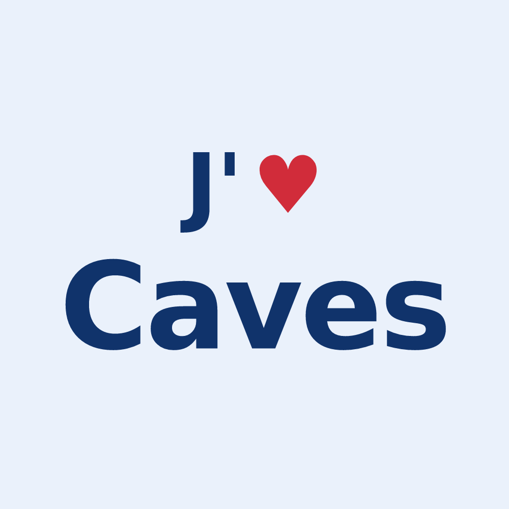 Sticker personnalisé Caves — design J'aime Caves