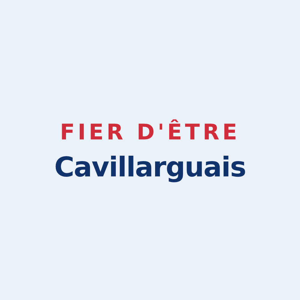 Sticker « Fier d'être Cavillarguais » — design pour Cavillargues