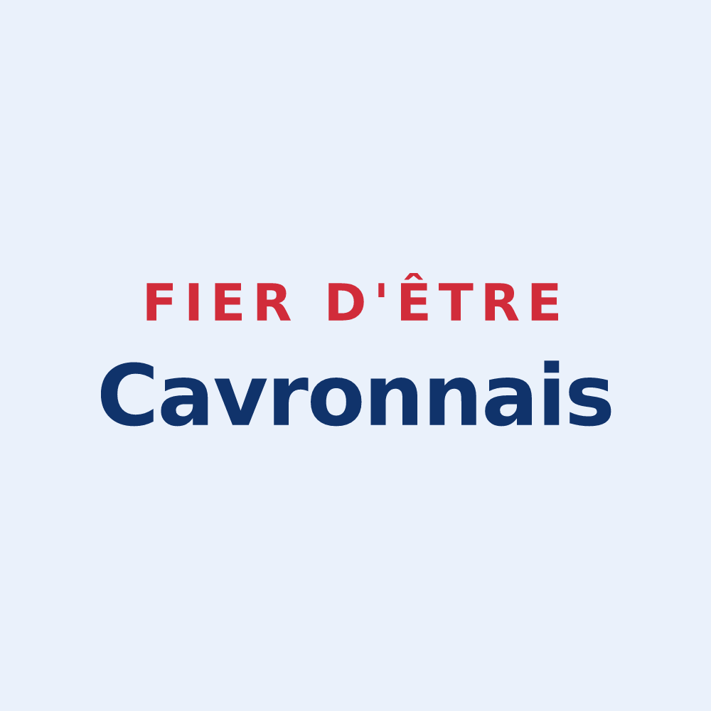 Sticker « Fier d'être Cavronnais » — design pour Cavron-Saint-Martin