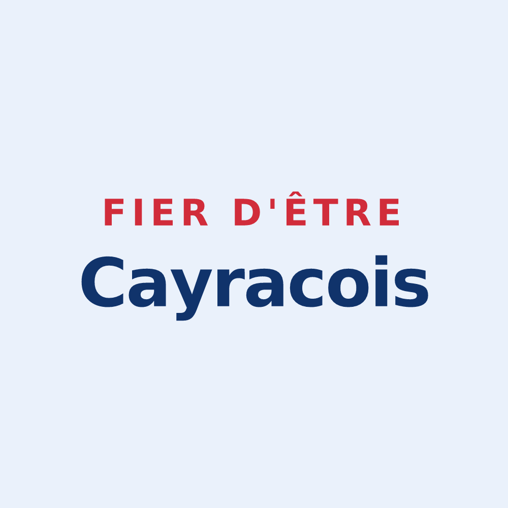 Sticker « Fier d'être Cayracois » — design pour Cayrac