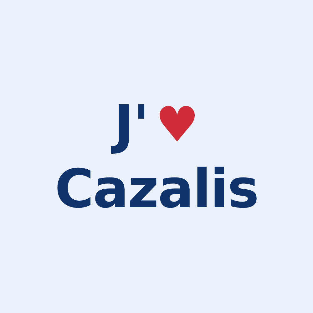 Sticker personnalisé Cazalis — design J'aime Cazalis