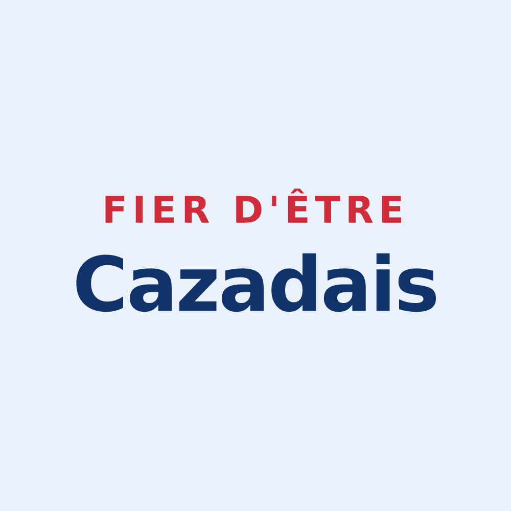 Sticker « Fier d'être Cazadais » — design pour Cazats