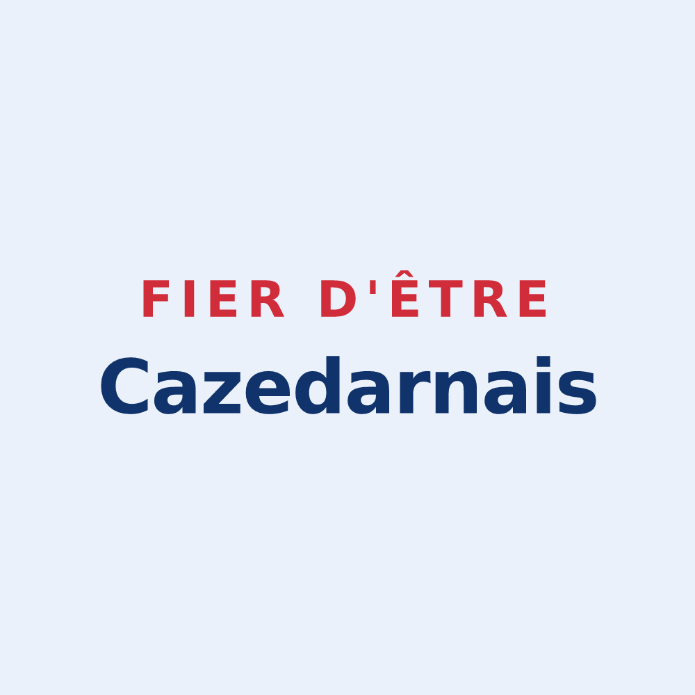 Sticker « Fier d'être Cazedarnais » — design pour Cazedarnes