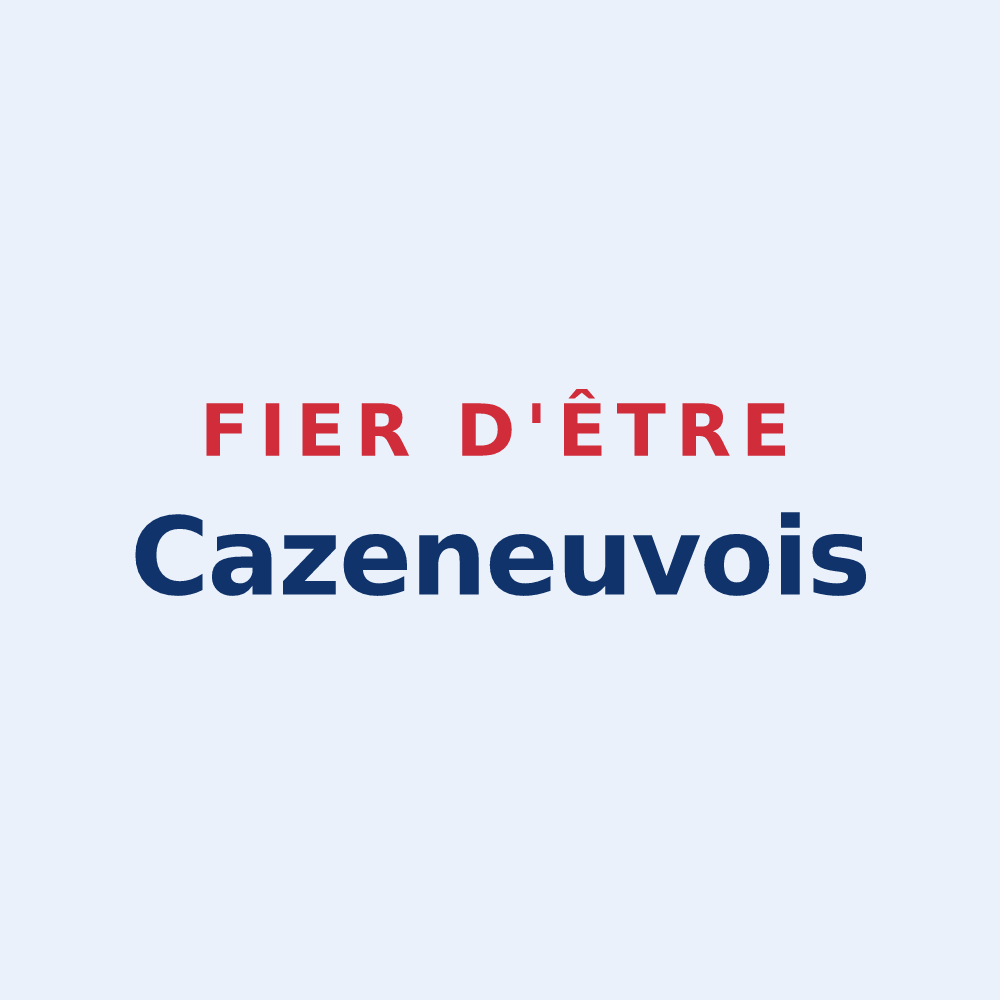 Sticker « Fier d'être Cazeneuvois » — design pour Cazeneuve-Montaut