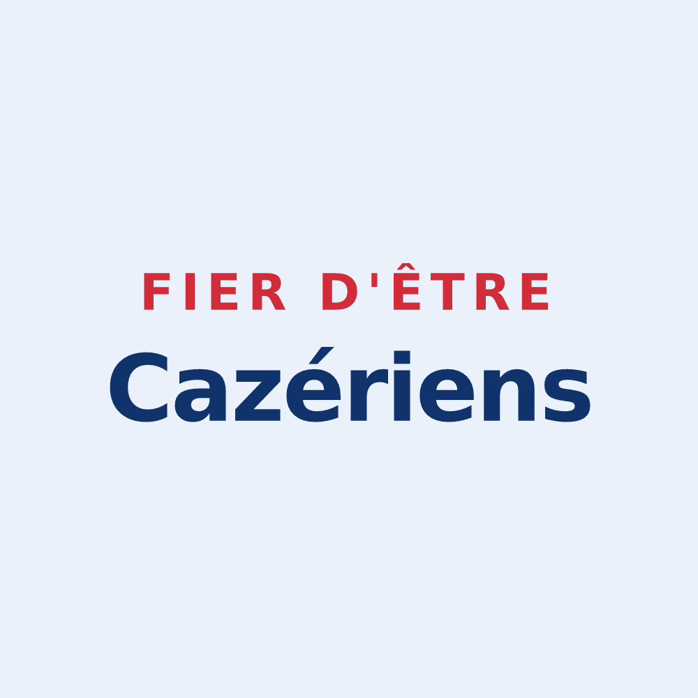 Sticker « Fier d'être Cazériens » — design pour Cazères-sur-l'Adour