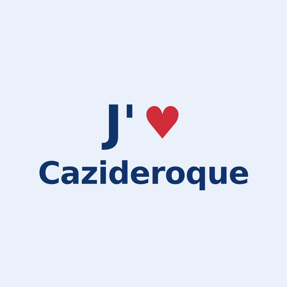 Sticker personnalisé Cazideroque — design J'aime Cazideroque