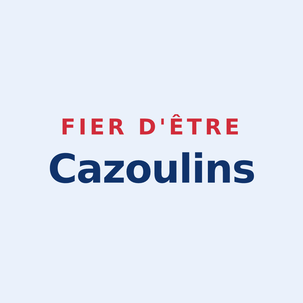 Sticker « Fier d'être Cazoulins » — design pour Cazouls-d'Hérault