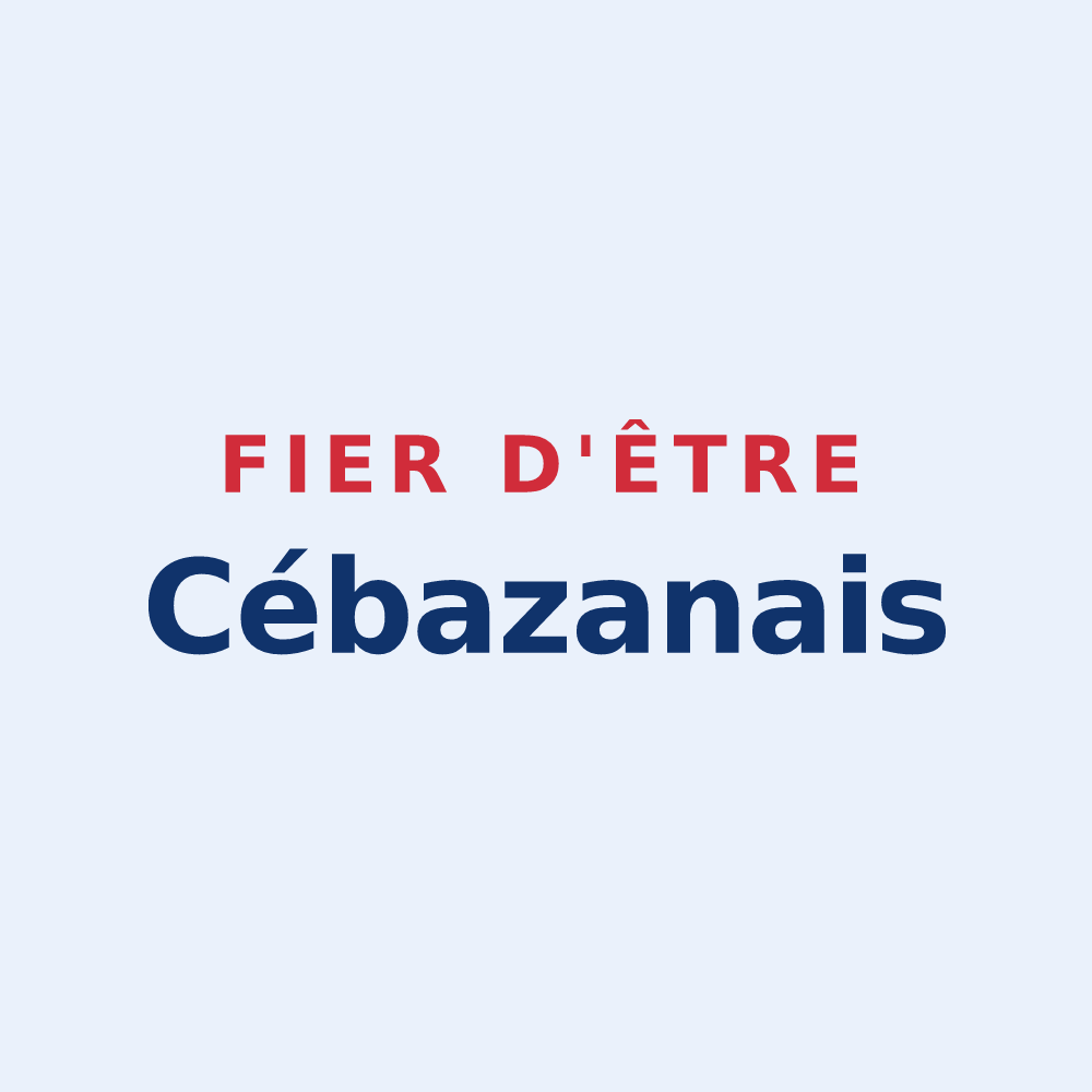 Sticker « Fier d'être Cébazanais » — design pour Cébazan