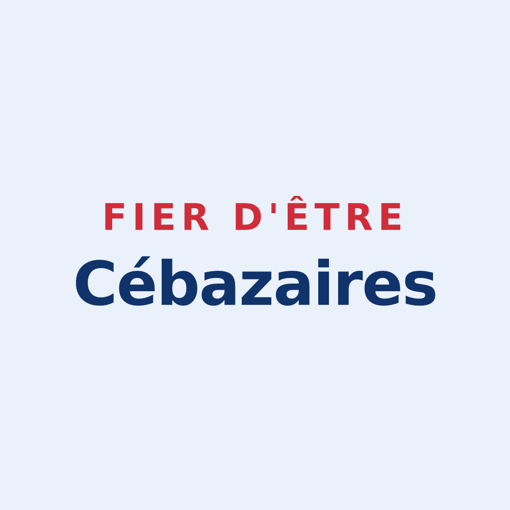 Sticker « Fier d'être Cébazaires » — design pour Cébazat