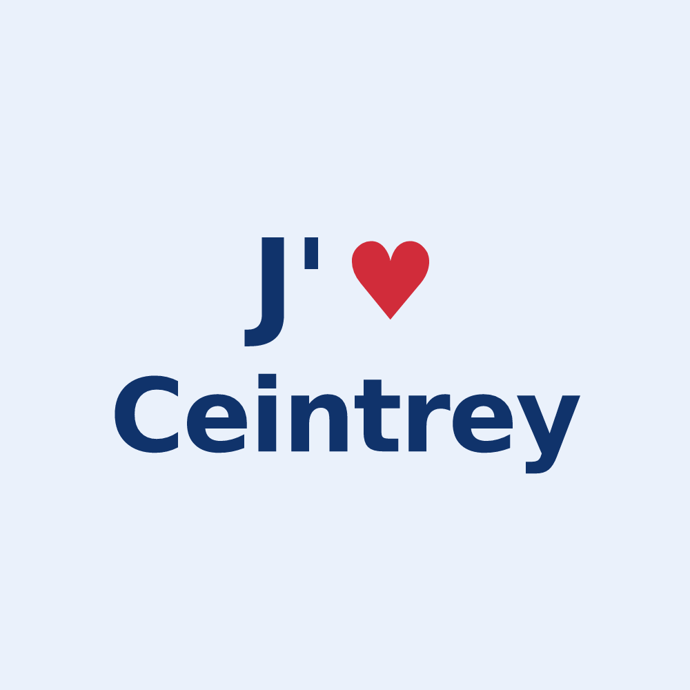 Sticker personnalisé Ceintrey — design J'aime Ceintrey