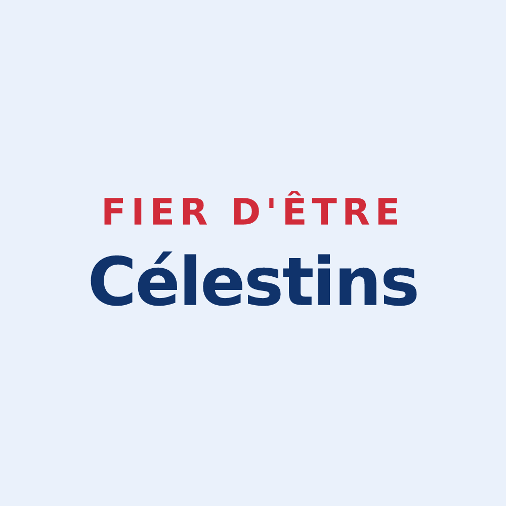 Sticker « Fier d'être Célestins » — design pour Celle-Lévescault