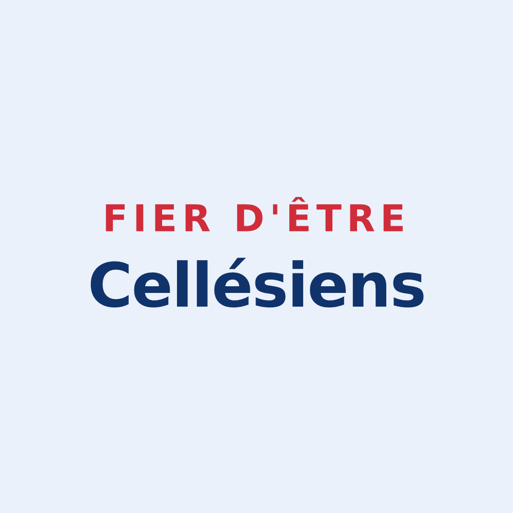 Sticker « Fier d'être Cellésiens » — design pour Celles
