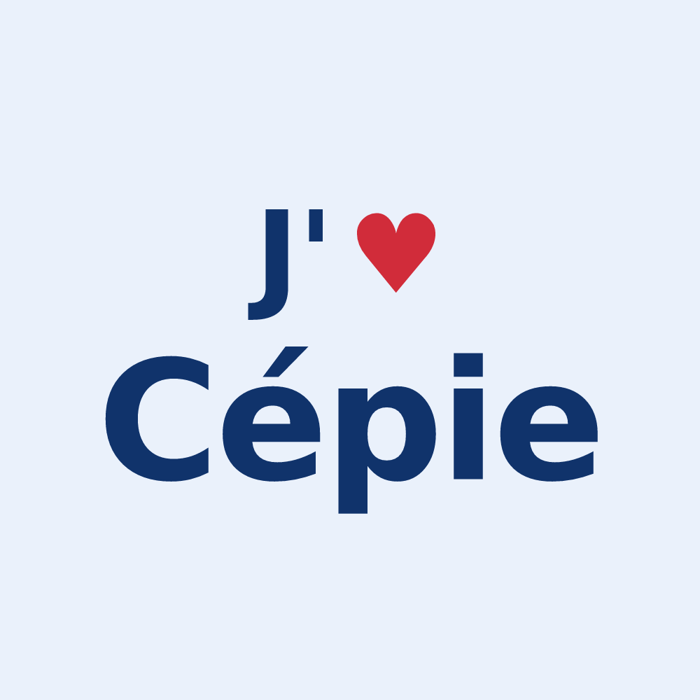 Sticker personnalisé Cépie — design J'aime Cépie