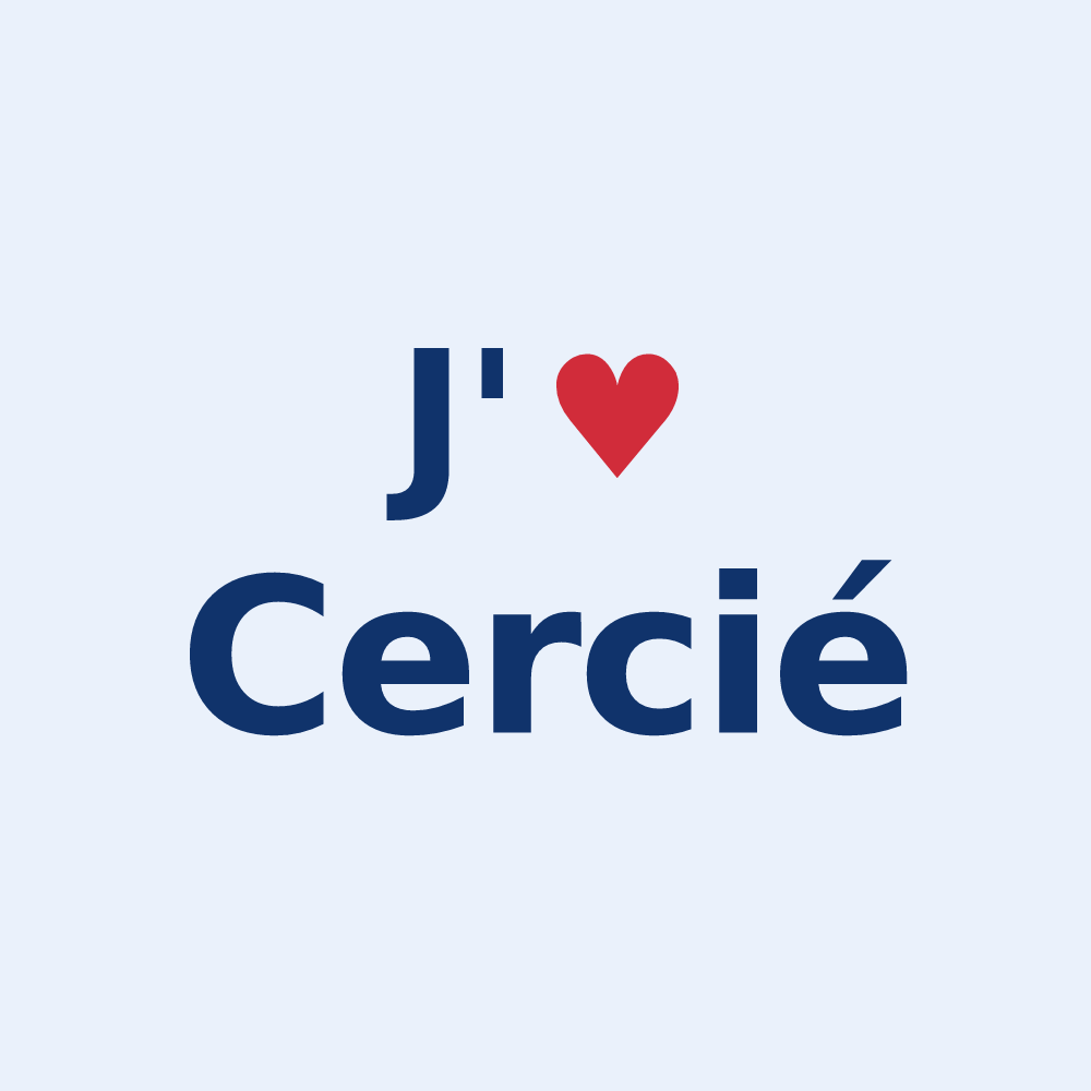 Sticker personnalisé Cercié — design J'aime Cercié
