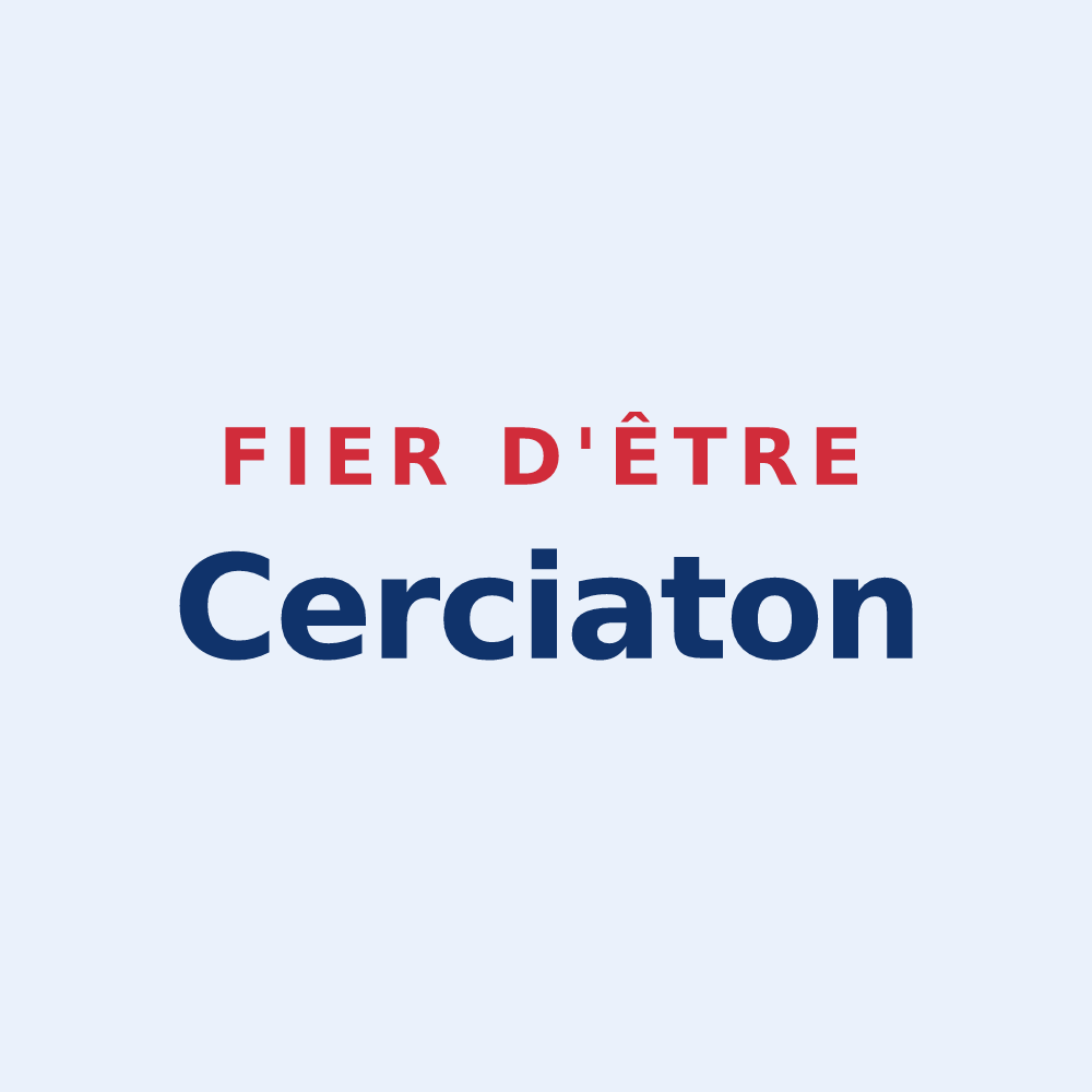Sticker « Fier d'être Cerciaton » — design pour Cercié