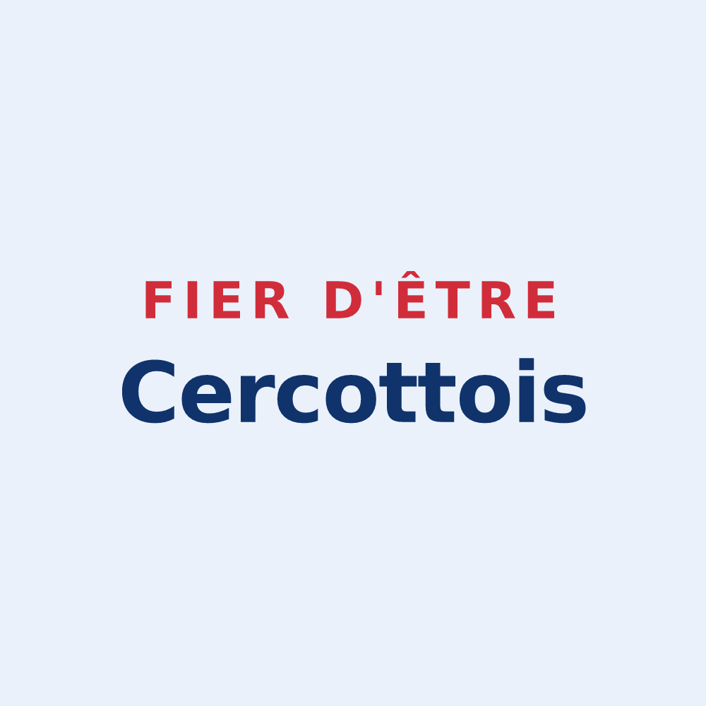 Sticker « Fier d'être Cercottois » — design pour Cercottes