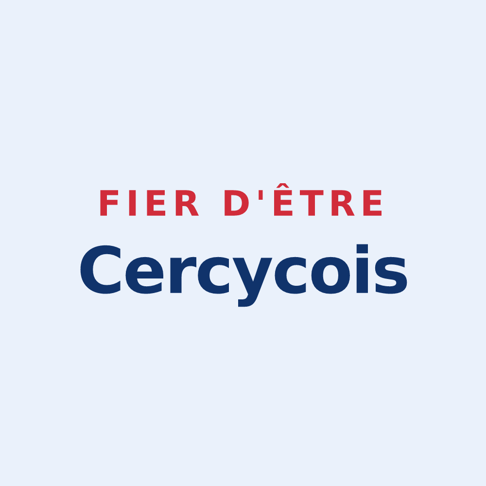 Sticker « Fier d'être Cercycois » — design pour Cercy-la-Tour