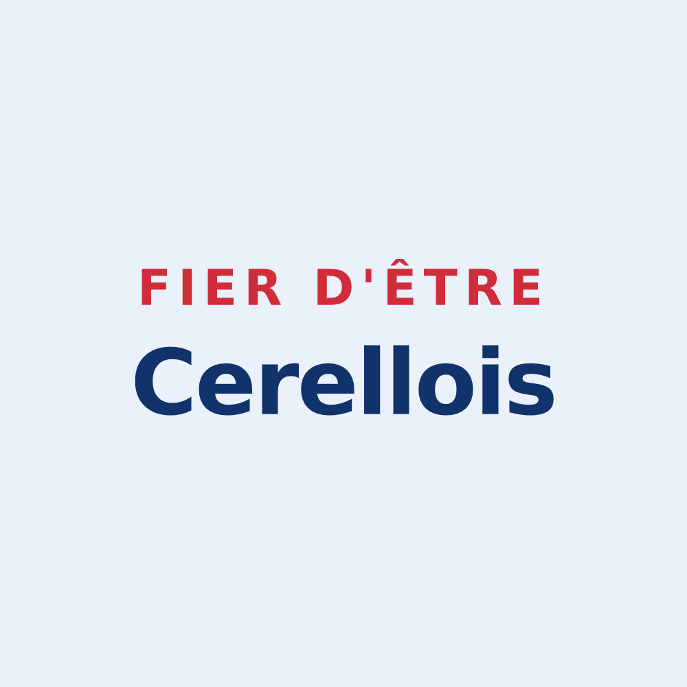 Sticker « Fier d'être Cerellois » — design pour Cerelles