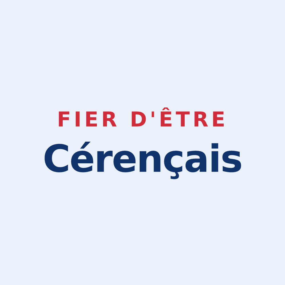 Sticker « Fier d'être Cérençais » — design pour Cérences
